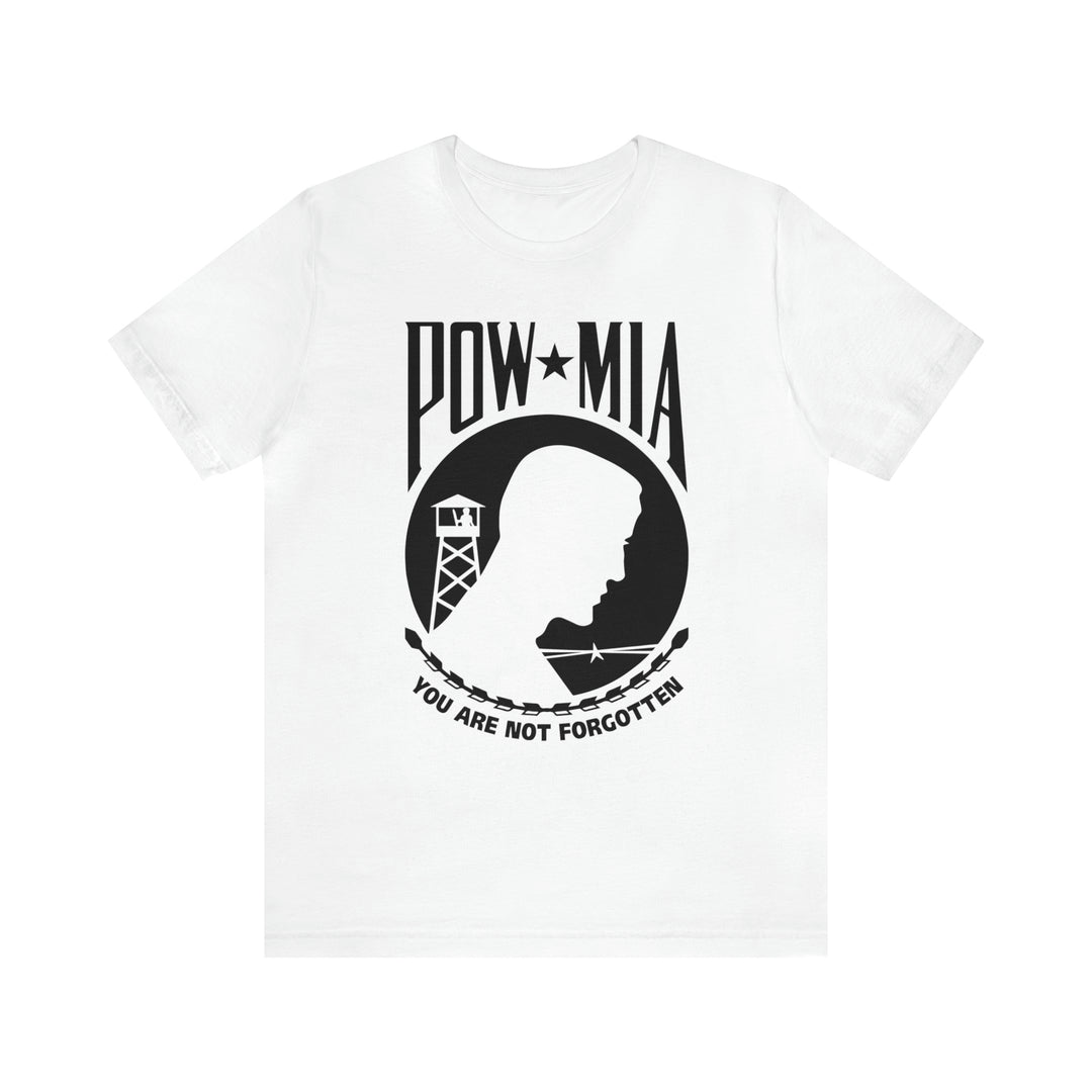 POW-MIA T Shirt: Bella + Canvas 3001