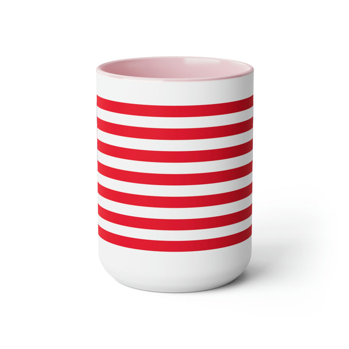 Two-Tone Grand Union Flag Coffee Mugs, 15oz