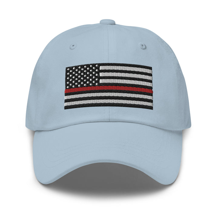 Dad Hat - Thin Red Line Flag (Embroidered Flag)