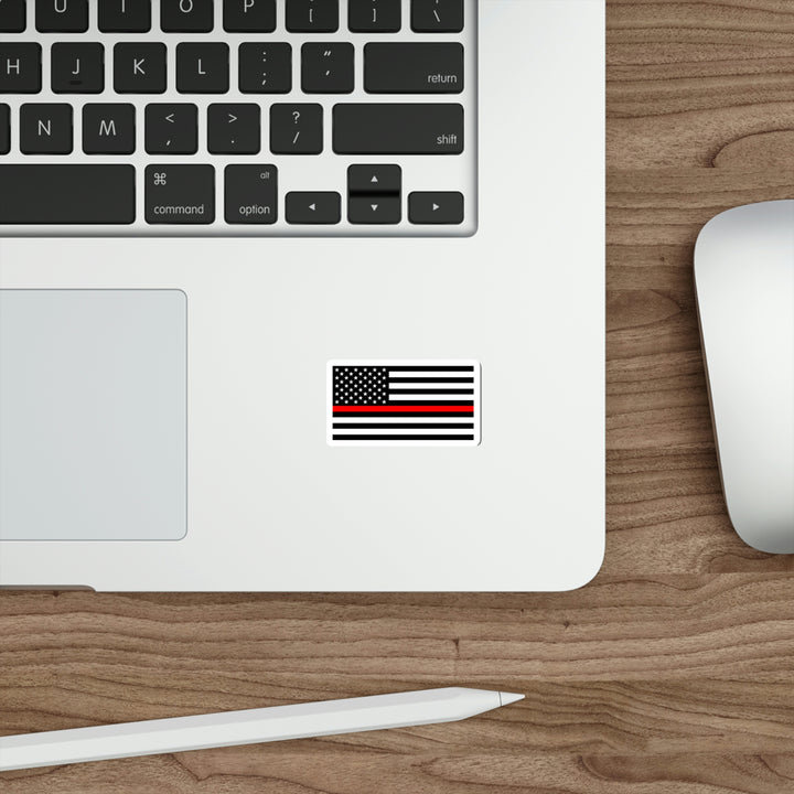 Thin Red Line Flag Decal (indoor and outdoor use)