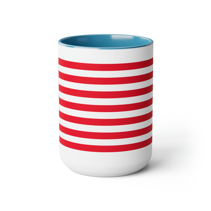 Two-Tone Grand Union Flag Coffee Mugs, 15oz