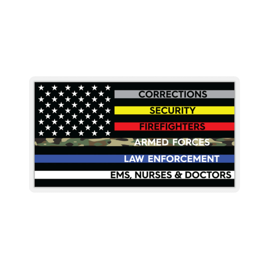 Thin Line USA Flag™ Sticker