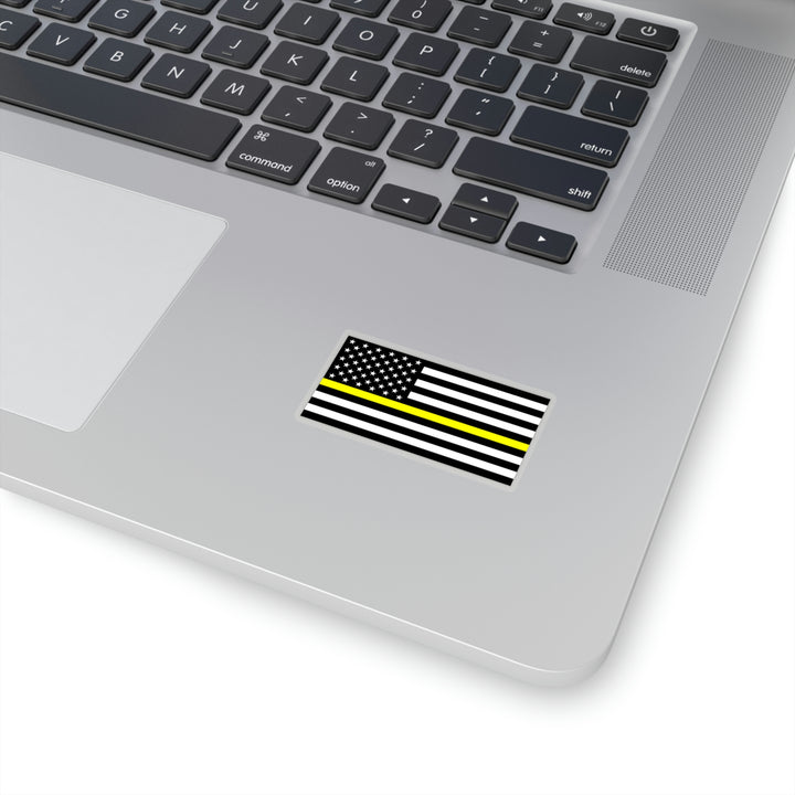 Thin Yellow Line Flag Sticker