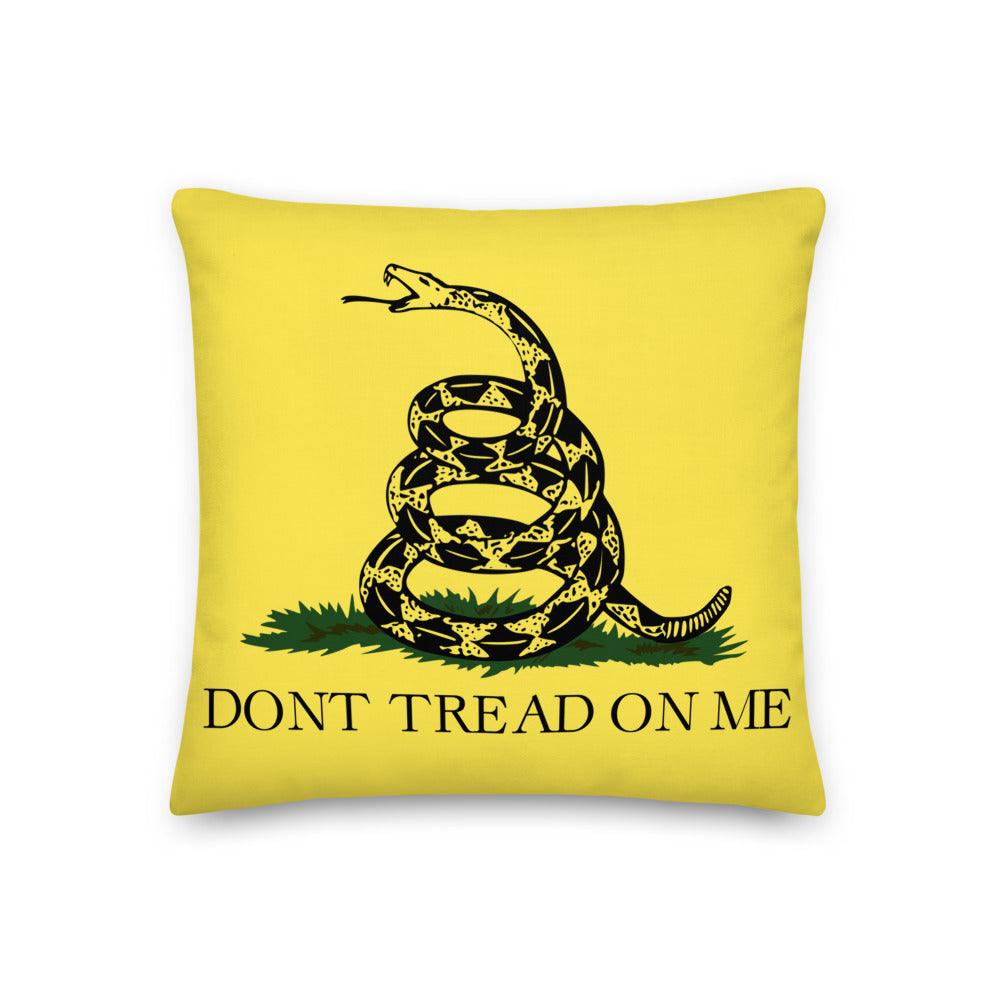 Don't Tread On Me Premium Throw Pillows - USA Flag Co.