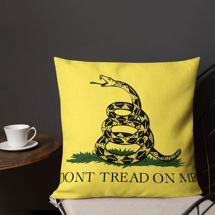 Don't Tread On Me Premium Throw Pillows - USA Flag Co.