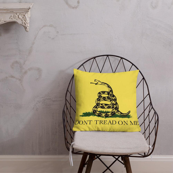 Don't Tread On Me Premium Throw Pillows - USA Flag Co.