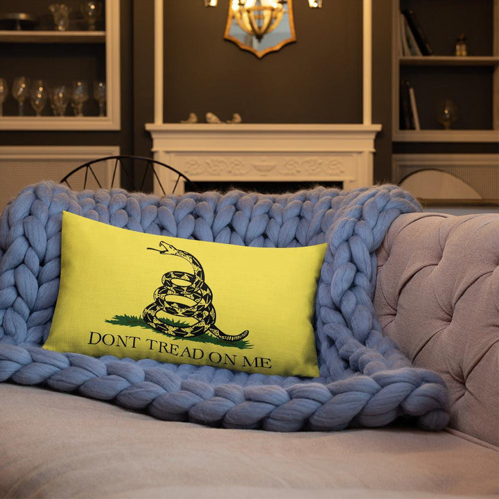 Don't Tread On Me Premium Throw Pillows - USA Flag Co.