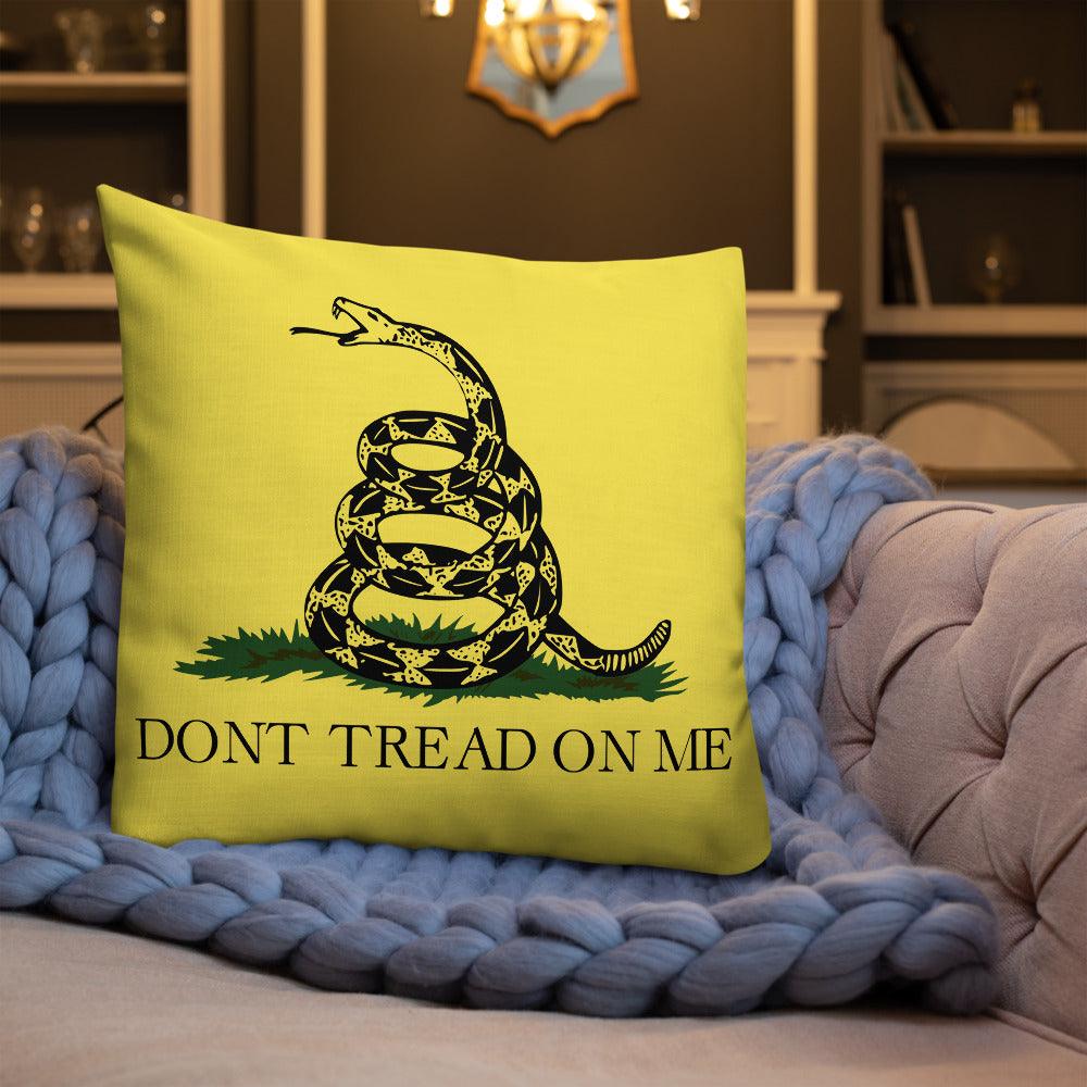 Don't Tread On Me Premium Throw Pillows - USA Flag Co.