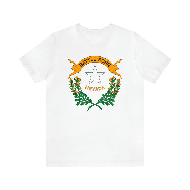 Nevada State Flag T Shirt: Bella + Canvas 3001