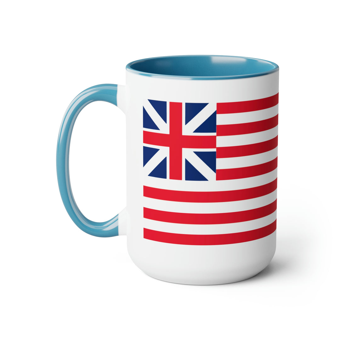 Two-Tone Grand Union Flag Coffee Mugs, 15oz