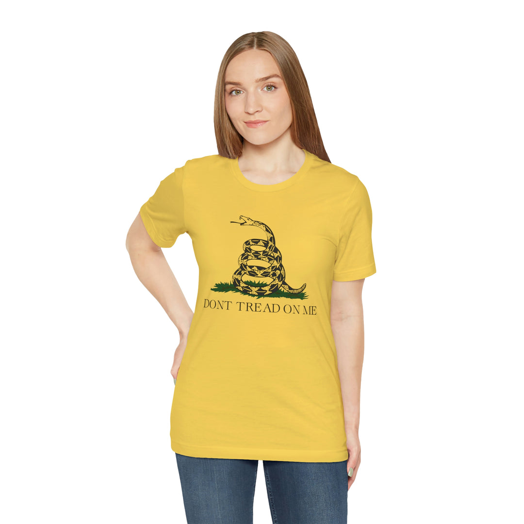 Don't Tread On Me T Shirt: Bella + Canvas 3001