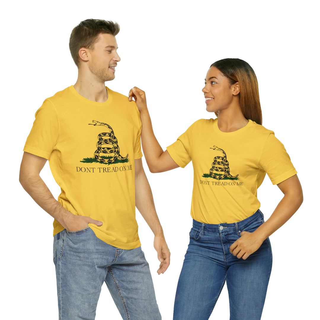 Don't Tread On Me T Shirt: Bella + Canvas 3001