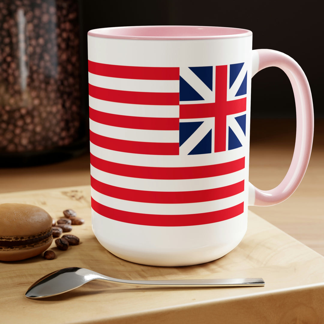 Two-Tone Grand Union Flag Coffee Mugs, 15oz