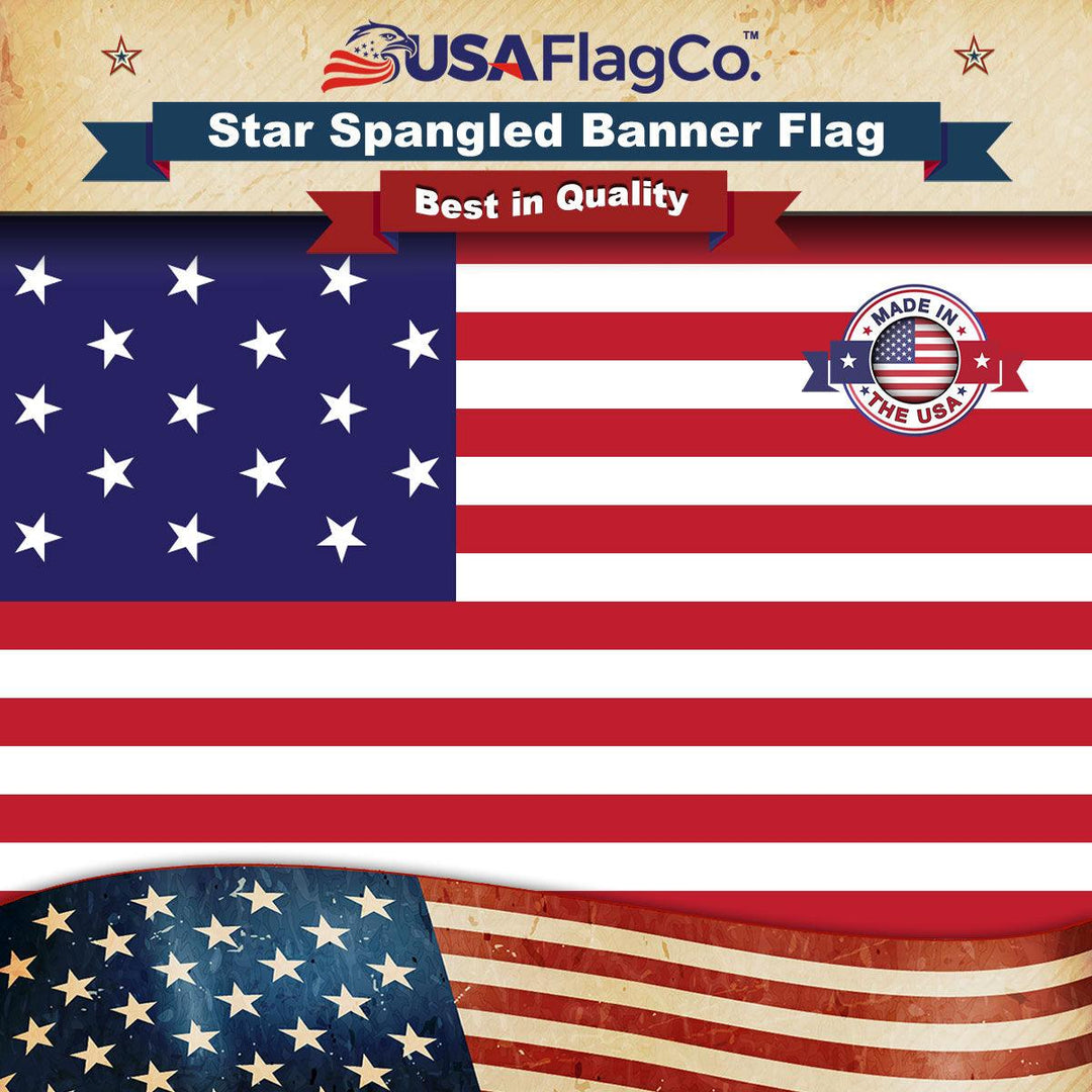 Fort McHenry Star-Spangled Banner Flag (Embroidered Stars & Sewn Stripes) - USA Flag Co.