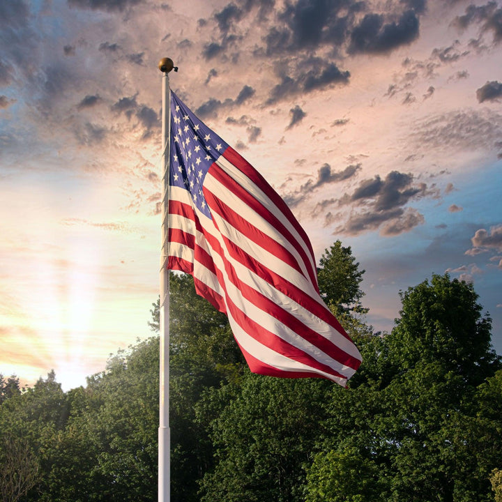 Nylon American Flag (3x5 foot) Embroidered Stars & Sewn Stripes - USA Flag Co.