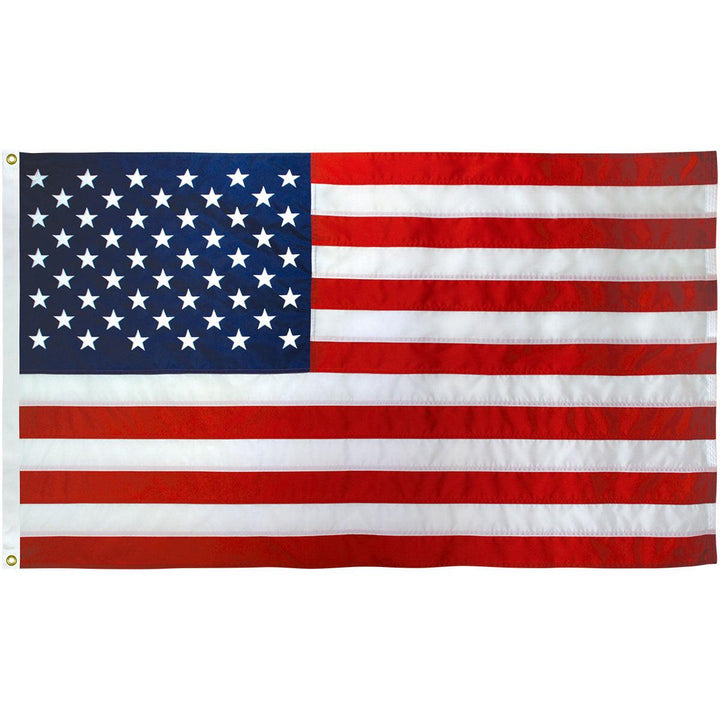 Polyester American Flag (3x5 foot) Embroidered Stars & Sewn Stripes - USA Flag Co.