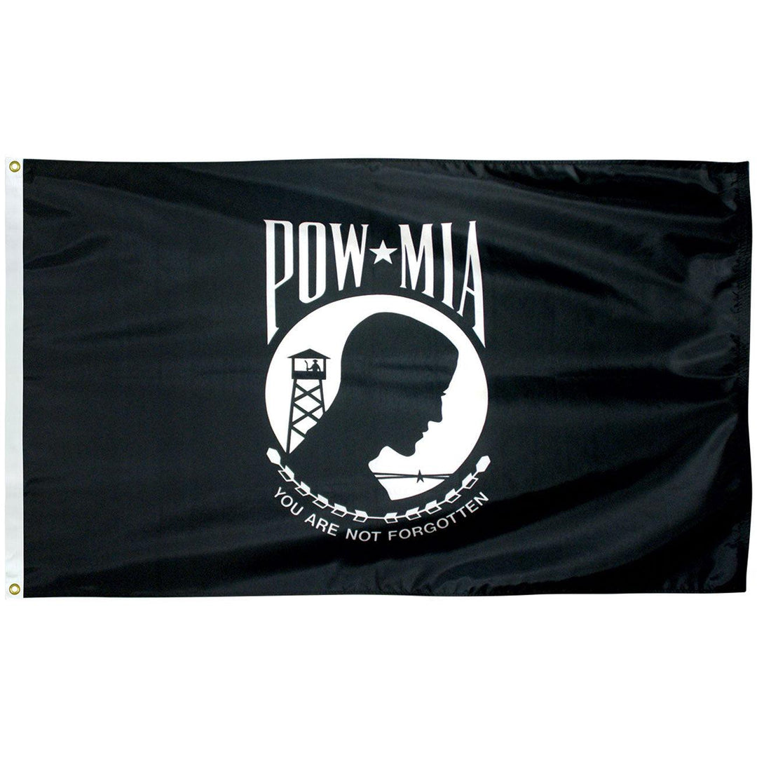 POW MIA Flag (3x5 foot) Double-sided Embroidered - USA Flag Co.