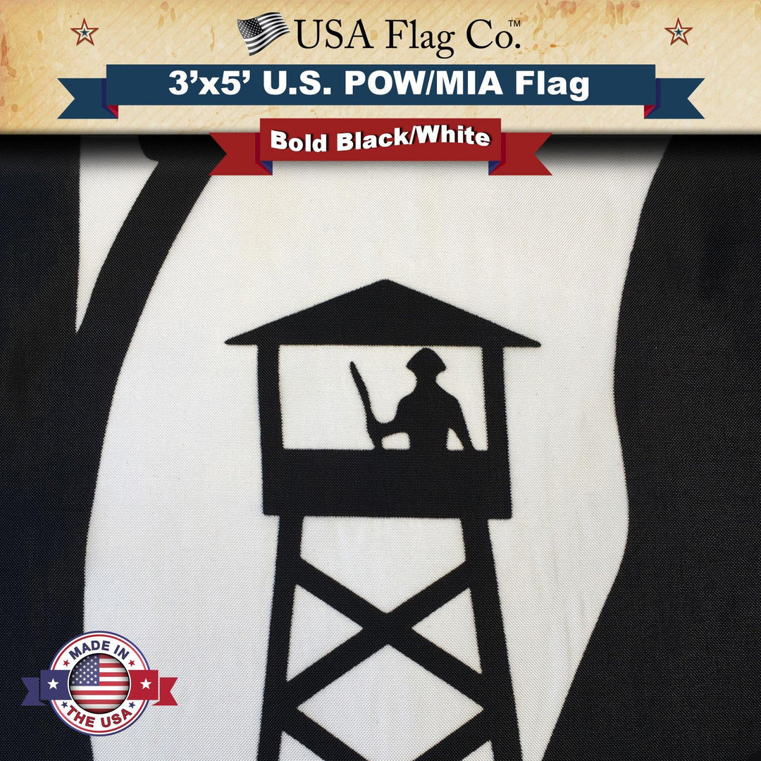 POW MIA Flag (3x5 foot) Single Reverse - USA Flag Co.