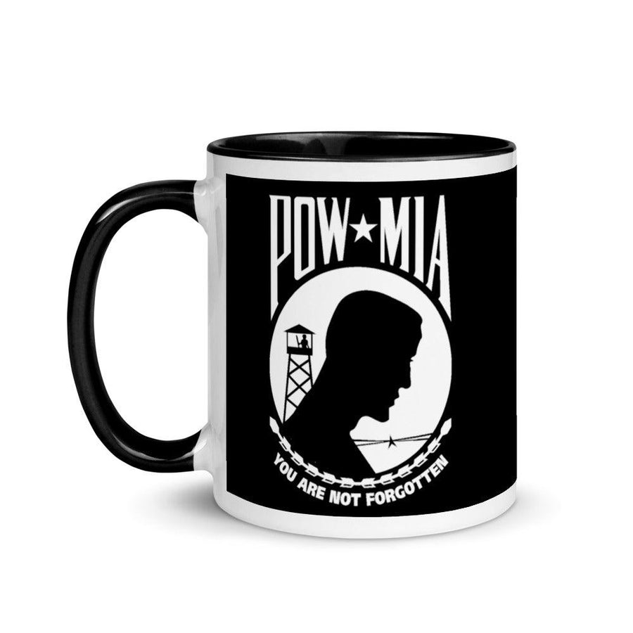 POW MIA Mug - 11 oz. Black Mug - USA Flag Co.