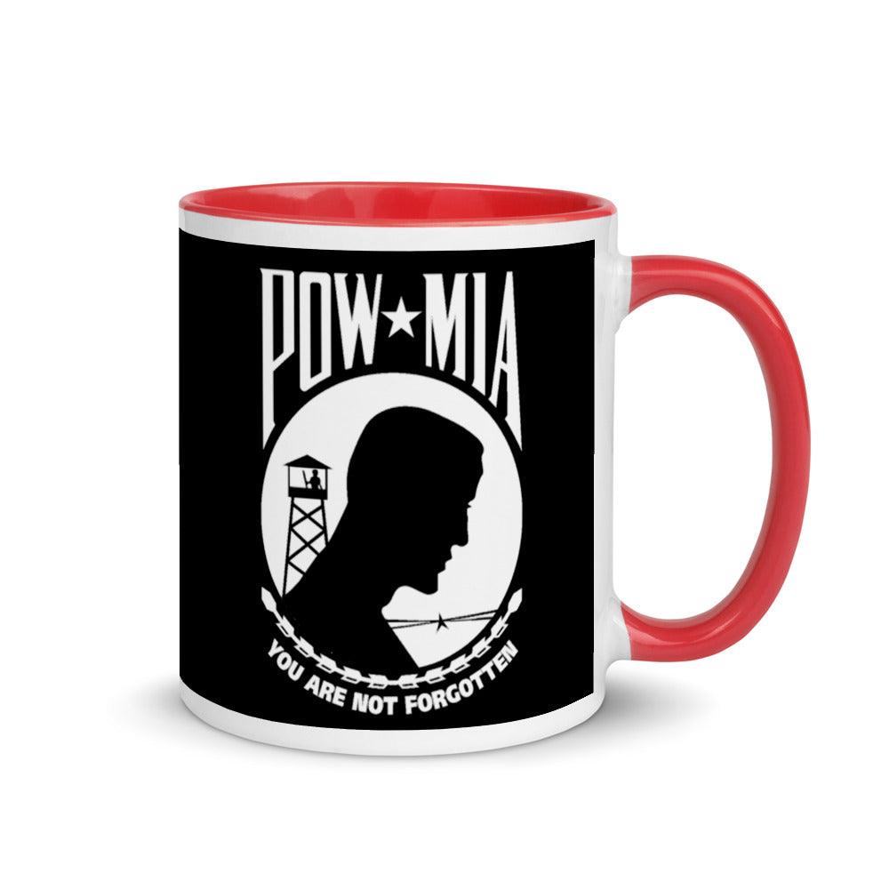 POW MIA Mug - 11 oz. Black Mug - USA Flag Co.