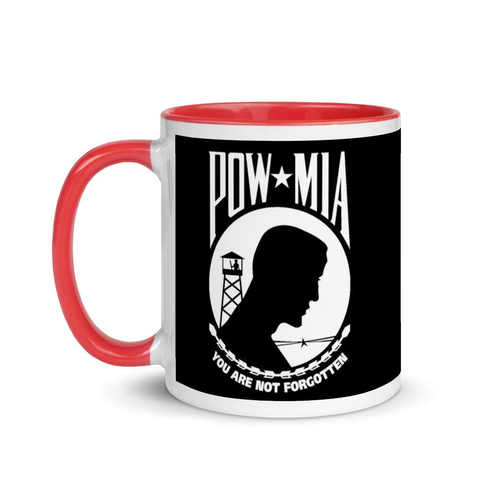 POW MIA Mug - 11 oz. Black Mug - USA Flag Co.