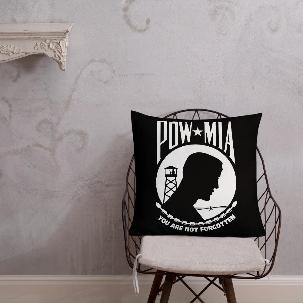 POW MIA Premium Throw Pillows - USA Flag Co.