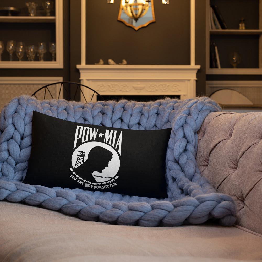 POW MIA Premium Throw Pillows - USA Flag Co.