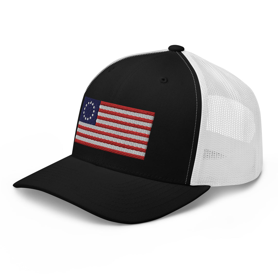 Trucker Cap Betsy Ross Flag (Embroidered Flag)