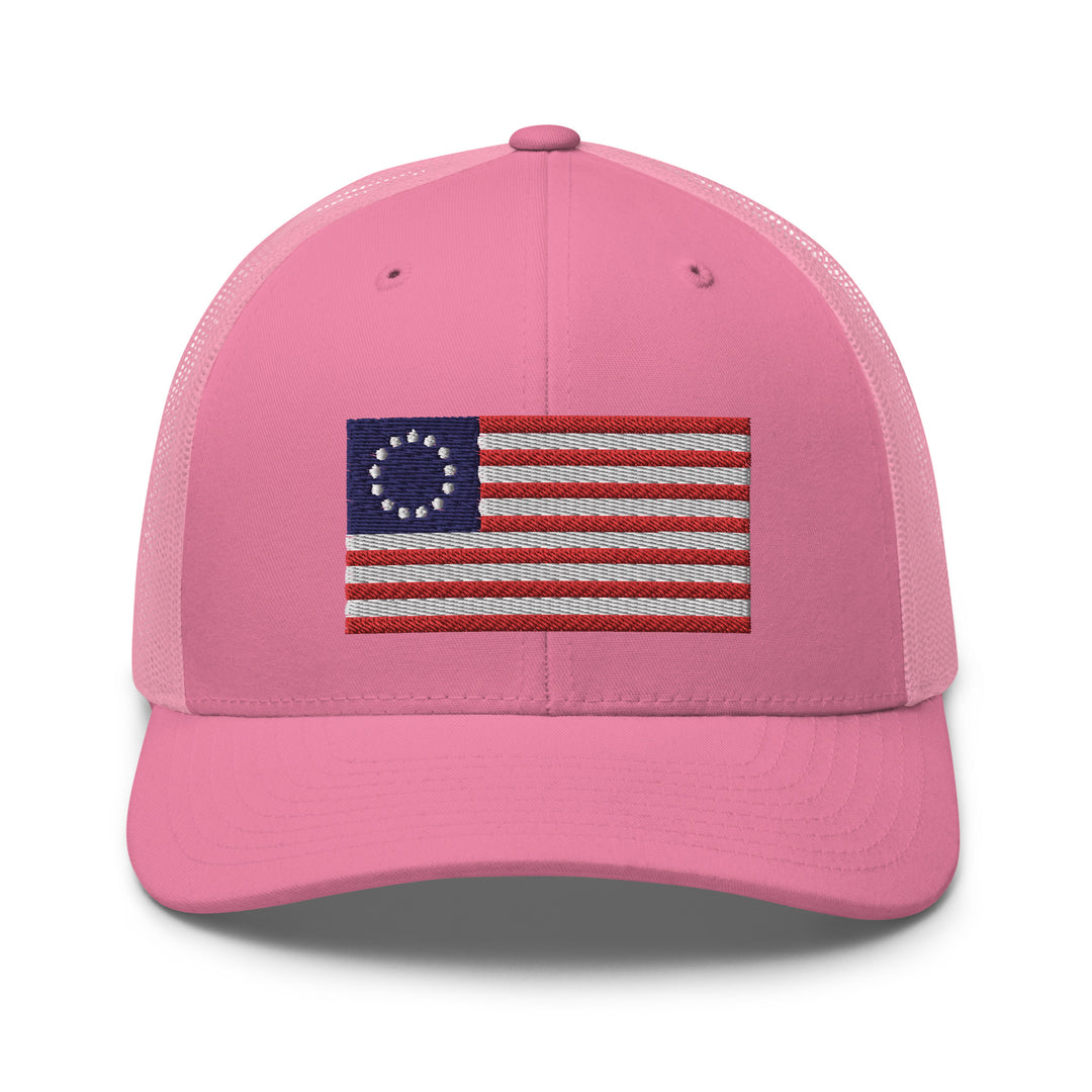 Trucker Cap Betsy Ross Flag (Embroidered Flag)