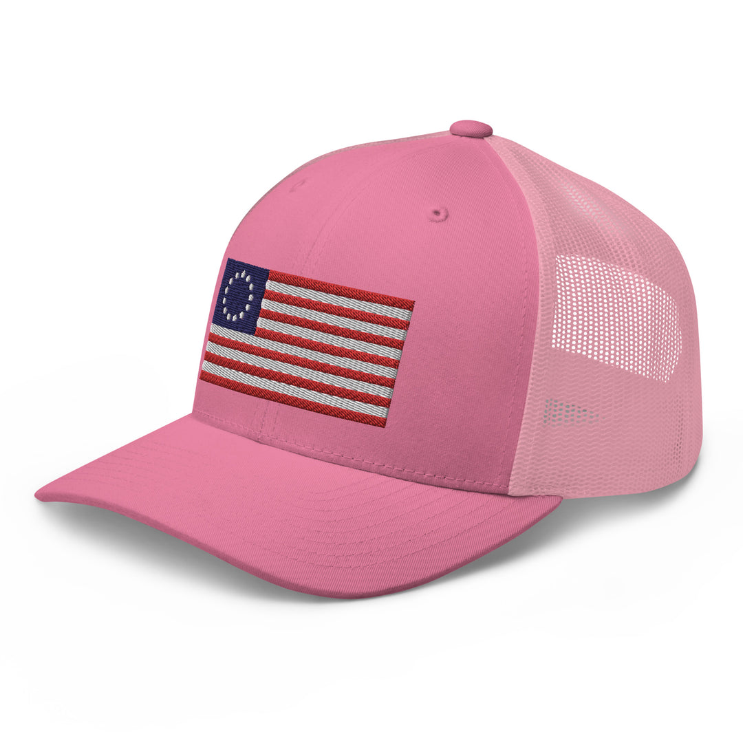 Trucker Cap Betsy Ross Flag (Embroidered Flag)