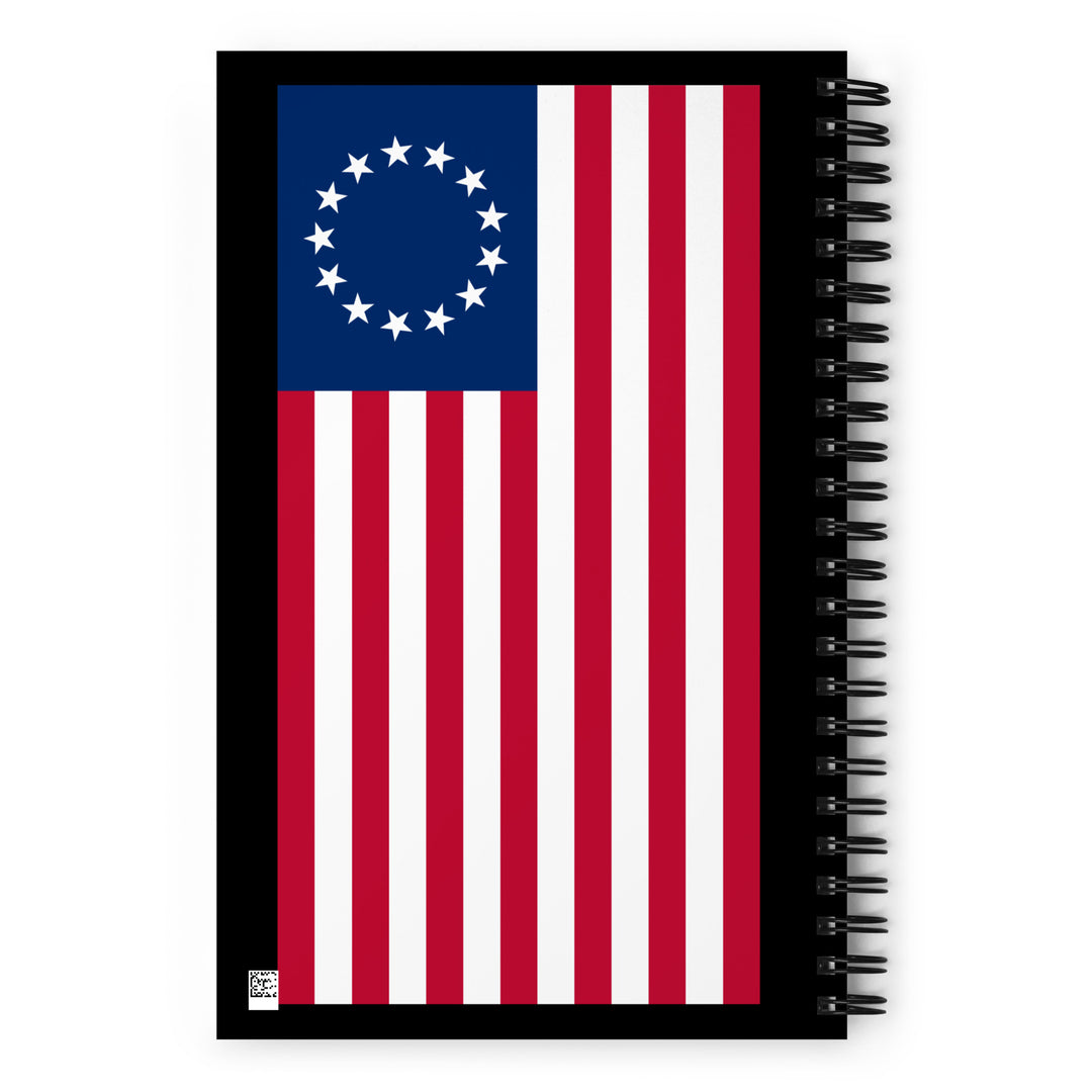 Betsy Ross Flag Spiral Notebook by USA Flag Co.