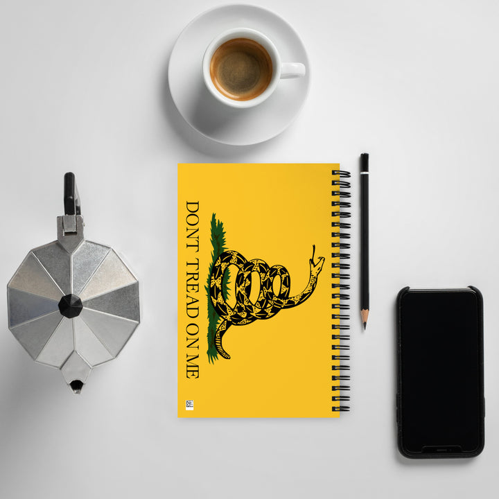 Don't Tread On Me Flag Spiral Notebook by USA Flag Co.