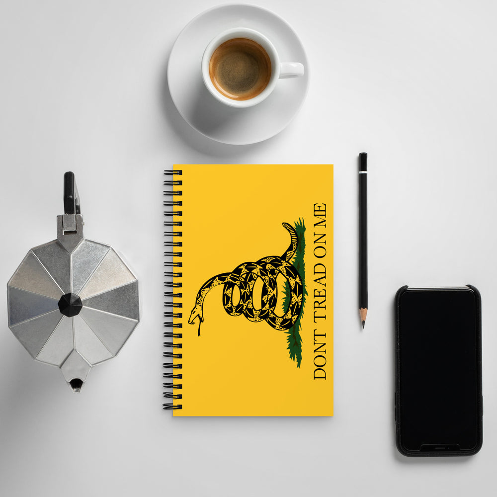 Don't Tread On Me Flag Spiral Notebook by USA Flag Co.