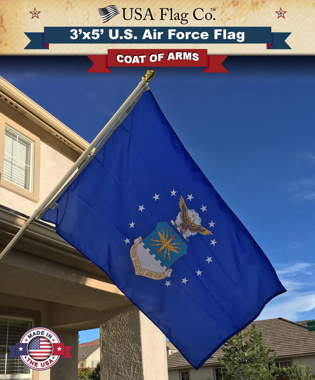 US Air Force Flag (3x5 foot) - USA Flag Co.