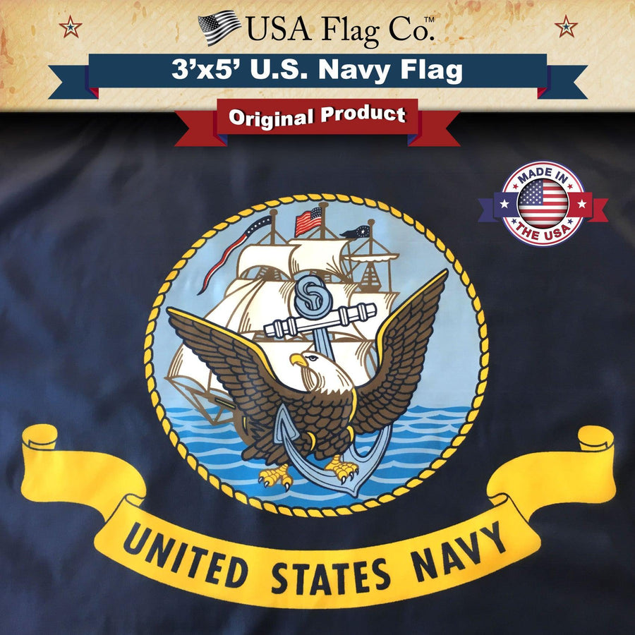 US Navy Flag (3x5 foot) - USA Flag Co.